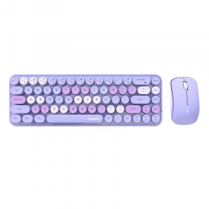 MOFII Bean angol vezeték nélküli billentyűzet + egér lila (SMK-676367 Purple)